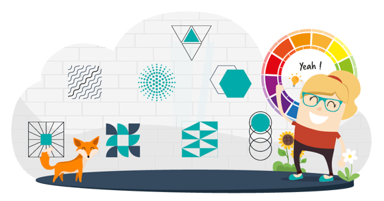 Attirez l’attention avec la couleur, les lignes et la géométrie!
