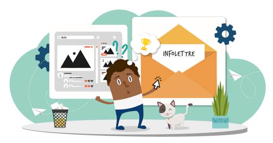 <p>Blogue vs Infolettre : quelle sera votre stratégie gagnante?</p>
